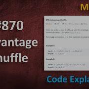 Advantage Shuffle Live Coding With Explanation Leetcode 870