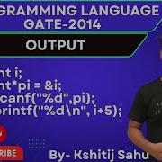 Programming Language GATE 2014 Problem Solution