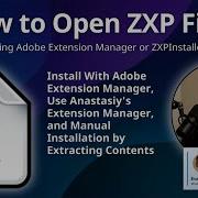 Как открыть файлы ZXP Adobe Extension Manager или ZXPInstaller