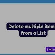 How To Delete Multiple Items From A List In Python