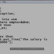 PL SQL Exception User Defined