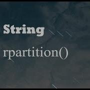 Python String Rpartition