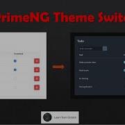 PrimeNG Theme Change Of An Existing Application In Simple Steps