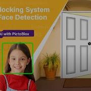 Automatic Door Unlocking System Using Face Recognition In PictoBlox AI And ML Projects