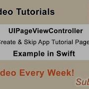 UIPageViewController Create And Skip App Tutorial Pages