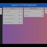 TODO Application In Angular 13 Angular Project Angular Material TODO App Angular Drag Drop
