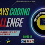 Day 38 Calculate The Frequency Of Characters In A Given String Important Interview Question