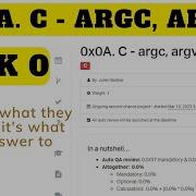 0x0A C Argc Argv ALX 0 It Ain T What They Call You It S What You Answer To