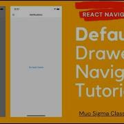 Default Drawer Navigator In React Navigation V5 Tutorial