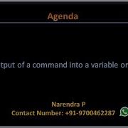 Complete Shell Scripting How To Store Output Of A Command Into A Variable Or Into A File