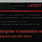 Codeigniter 4 Installation Error Intl Extension Missing