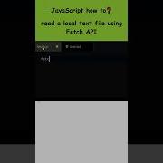 How To Read A Local Text File In JavaScript Using Fetch API