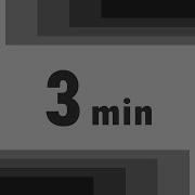 3 Minute Timer Basic Grey
