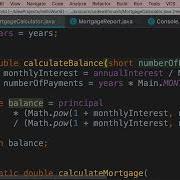 Java 84 Extracting The MortgageCalculator Class By Mosh Hamedani