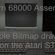 Простая рисовка растровых изображений на ассемблере Atari ST 68000 Урок S2
