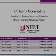 College Project G47 Collabrix Realtime Collaborative Code Editor