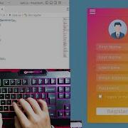 ASMR Keyboard Register Mobile UI Design HTML CSS Only No Talking