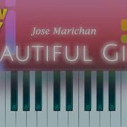 Jose Marichan Beautiful Girl SLOW EASY Piano TUTORIAL By Piano Fun Play
