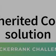 HackerRank Solution Inherited Code In C