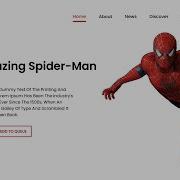 Responsive Landing Page Using HTML CSS And JQuery Responsive Web Design Spider Man Landing Page