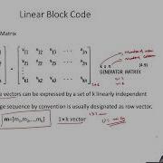 Lecture 8 Introduction To Linear Block Codes