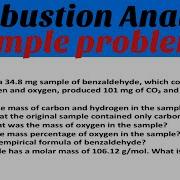 Combustion Analysis I