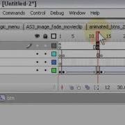 Animated Movie Clip Button Menu System Flash CS3 Tutorial For Beginners HD