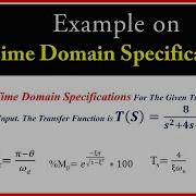 L 11 Example Problem On Time Domain Specifications Time Response Analysis Control Systems
