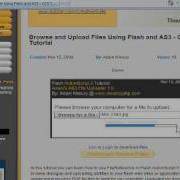 Browse And Upload Files Using Flash And AS3 CS3 Tutorial