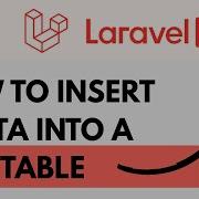 How To Insert Data Into The Database In Laravel 12