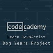 Codecademy Learn JavaScript Introduction Dog Years Project