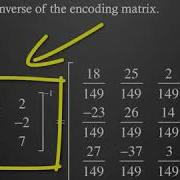 Encoding And Decoding Using Matrices