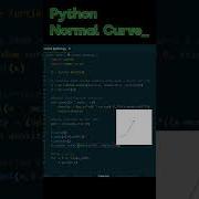 Python Normal Curve Turtle Cursor Allows To See A Speed Variation During The Drawing