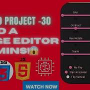 Build A Pro Image Editor With HTML CSS JavaScript Add Filters Crop More