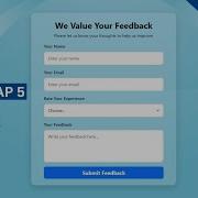 Feedback Form Using Bootstrap 5 Responsive Feedback Form Feedback Form