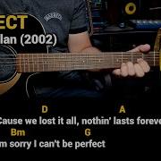 Perfect Simple Plan Easy Guitar Chords Tutorial With Lyrics
