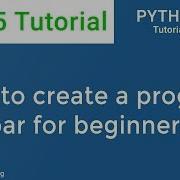 PyQt5 Tutorial Learn How To Create A Progress Bar Widget For Beginners