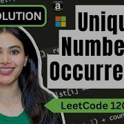 Unique Number Of Occurrences LeetCode 1207 Python Leetcode Leetcode75