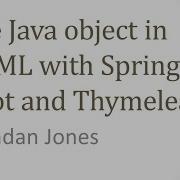 Use Java Object In HTML Page With Spring Boot And Thymeleaf