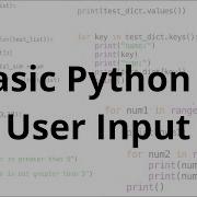 Basic Python 5 User Input