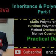 Inheritance Polymorphism Part 1 Static Runtime Polymorphism Method Overriding Practical Demo