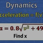 Dynamics Non Constant Acceleration Of A Particle Function Of Velocity