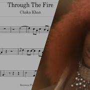 Trough The Fire Chaka Khan Alto Sax Eb Sheet Music