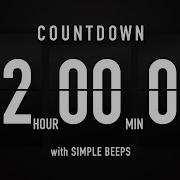 2 Hour Countdown Timer Flip Clock With Simple Beeps