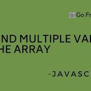 Append Multiple Values To The Array In Javascript
