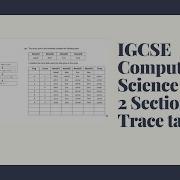 IGCSE Computer Science Trace Tables Flowcharts And Pseudocode