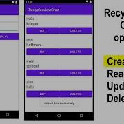 Android Studio CRUD RecyclerView CRUD Operation 1 Insert Data Into SQLite Database