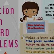 Addition In Word Problems Steps In Solving Word Problem Kindergarten