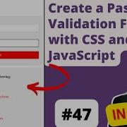 Create A Password Validation Form With CSS And JavaScript HTML Tutorial For Beginners In Hindi 47