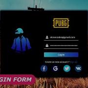 PUBG LOGIN FORM Using HTML CSS JavaScript Alone Codes